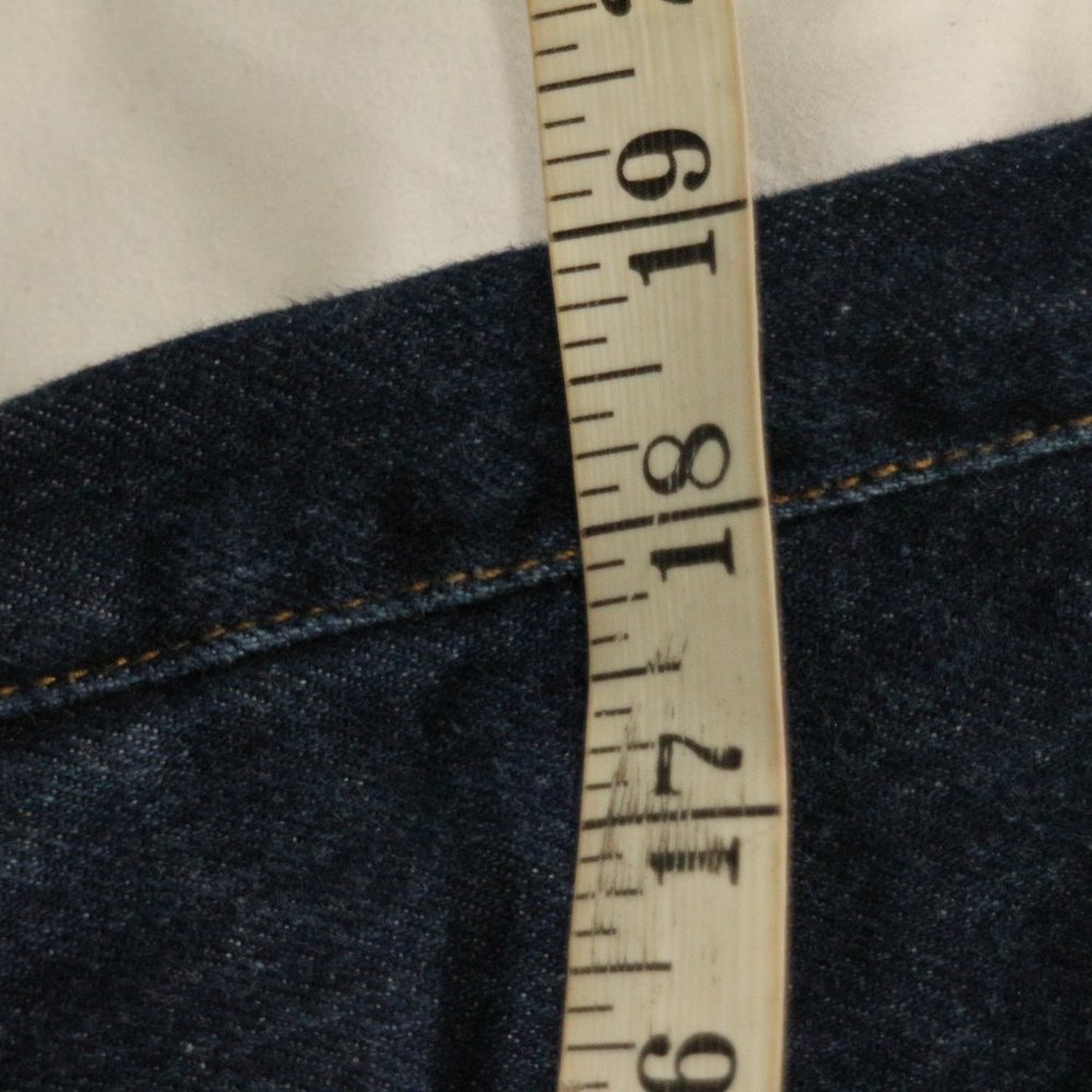 GUESS JEANS Bootleg Cut Dark Wash Blue Denim Jeans Sz 32 Men - Picture 13 of 13